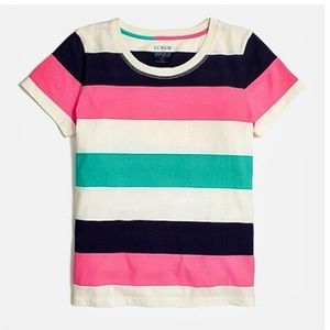 J Crew Factory Short Sleeve Rugby Stripe
Broken-In Tee Size L Slim Fit